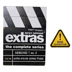 Ricky Gervais Extras DVD Complete Series‎ Box Set Seasons 1 2 Finale INCOMPLETE